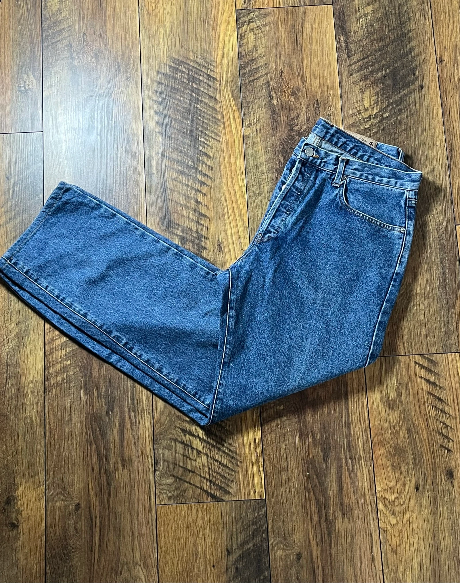 Vintage washed blue straight cut jeans classic fit - WoMack - size 46 - very good condition – photo 9